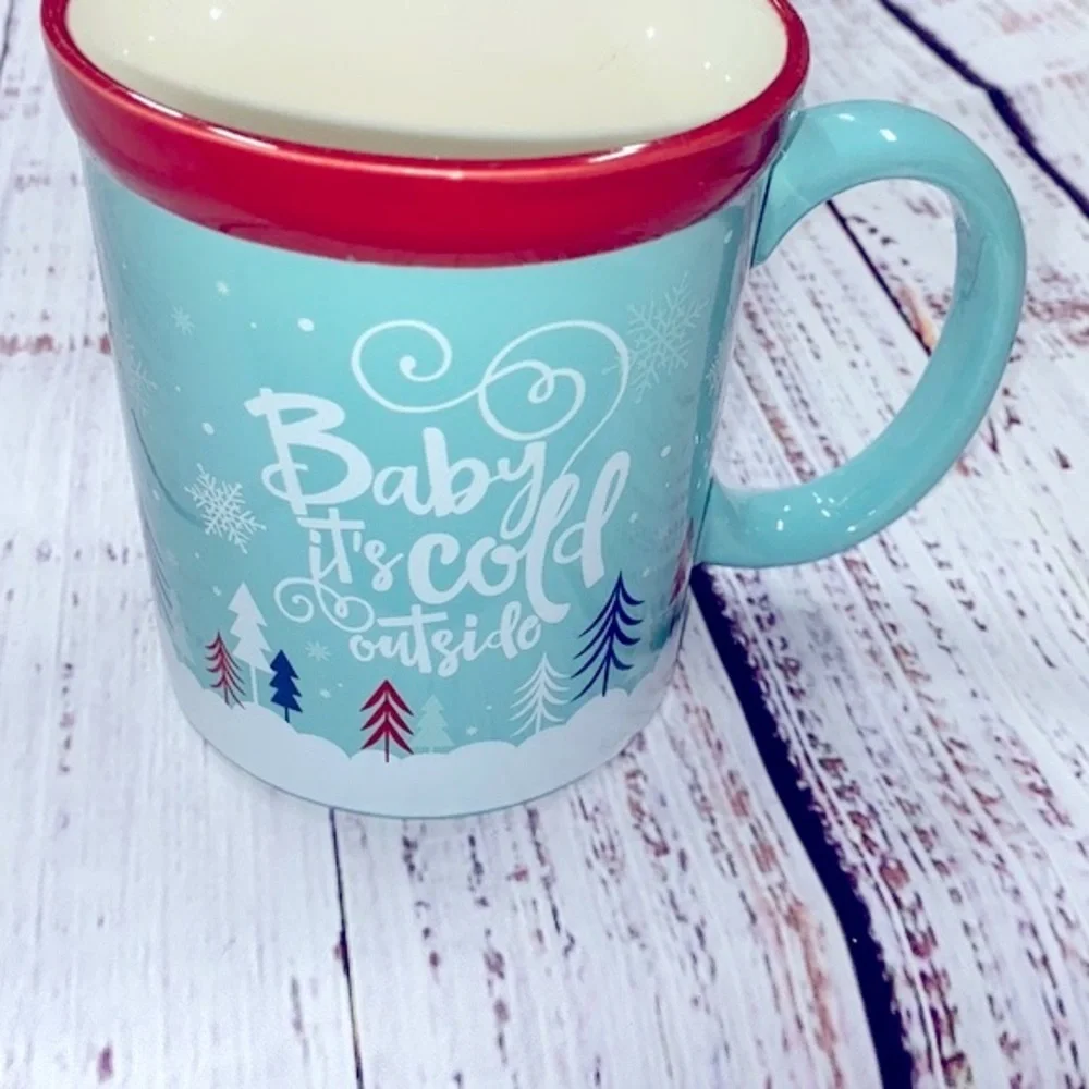 Baby it’s cold outside large Christmas coffee mug
